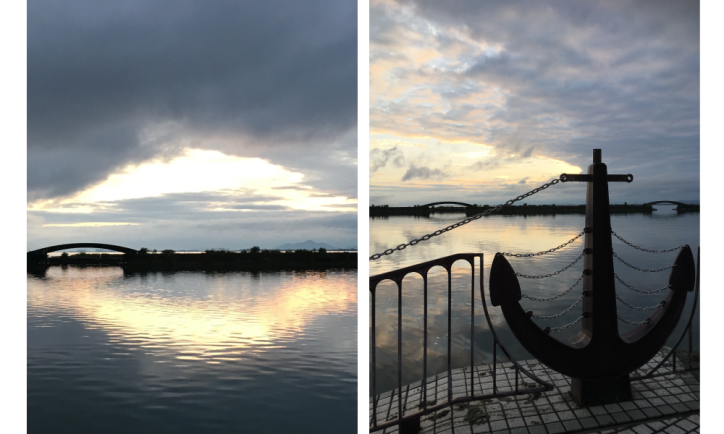 <font size='2' color=blue>In the end, I would like to show you this picture, though I took it  in different place. Sunrise in “Hamaotsu” is really beautiful!</font>